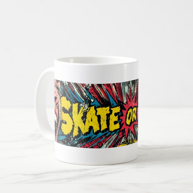 Caneca De Café "Skate ou Choro", Pop (Frente Esquerda)