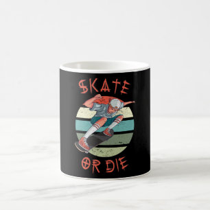 Caneca De Café Skate ou morrer Skateboarder Boy