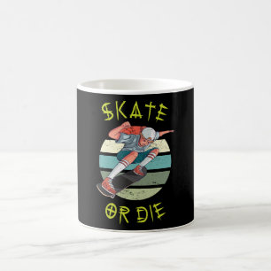 Caneca De Café Skate ou morrer Skateboarder Boy