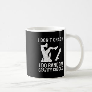 Caneca De Café Skateboard Eu Não Bato Eu Faço Verificação Aleatór