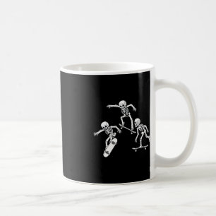 Caneca De Café Skateboard Skeletons Halloween Skater Boys Criança
