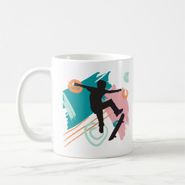 Caneca De Café Skateboard Toddler T-shirt (Esquerda)