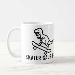 Caneca De Café Skater-Saurus
