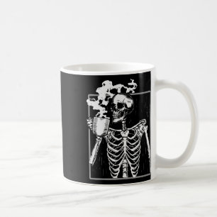 Caneca De Café SkelBebendo Café Diversão Homens Mulheres Alô