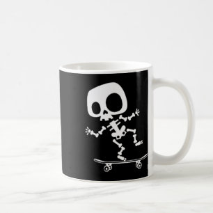 Caneca De Café Skeletboard Skateboard Halloween Costume Divertido