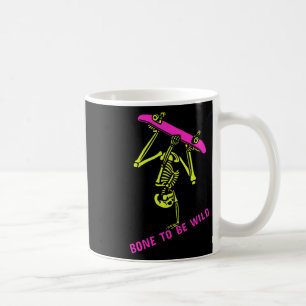 Caneca De Café Skeletboarder Halloween Figurume Mulheres