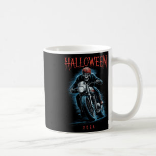 Caneca De Café Skeleton Biker Sobre O Dia Das Motocicletas 2024 S