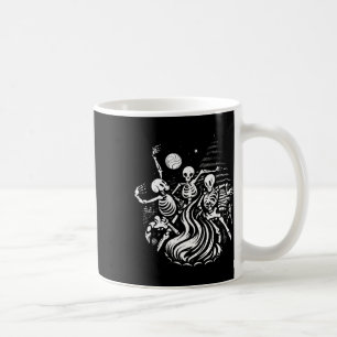 Caneca De Café Skeleton Dançando Preguiçoso Halloween Costume Eng