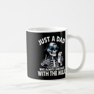 Caneca De Café Skeleton Engraçado Apenas Um Pai Que Sempre Voltou