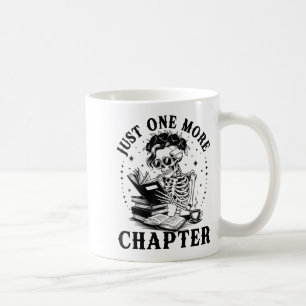 Caneca De Café Skeleton Engraçado Leading Book Só Mais Um Capítul