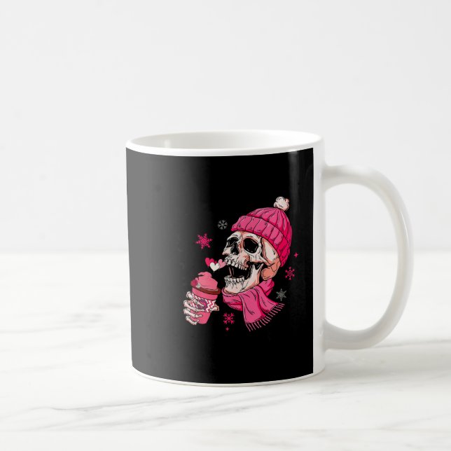 Caneca De Café Skeleton It's Cold Outside Like My Heart Valentine (Direita)