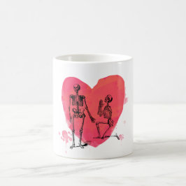 Caneca De Café Skeleton Love