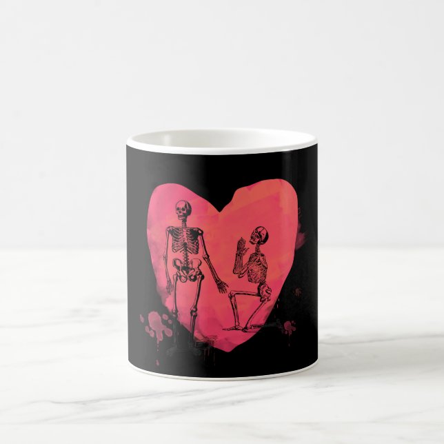 Caneca De Café Skeleton Love (Centro)