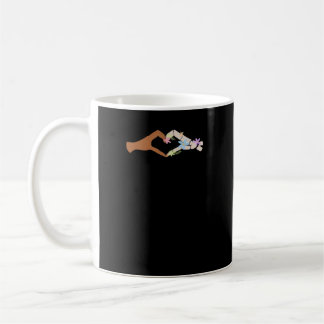 Caneca De Café Skeleton Mãos Coração Básico