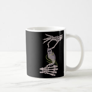 Caneca De Café Skeleton Mãos Fantasma Spooky Halloween