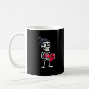 Caneca De Café Skeleton Men Engraçados Mulheres Namorados do cora