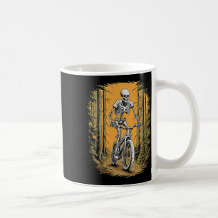 Caneca De Café Skeleton Mountain Bike Cyclist Skeleton Halloween