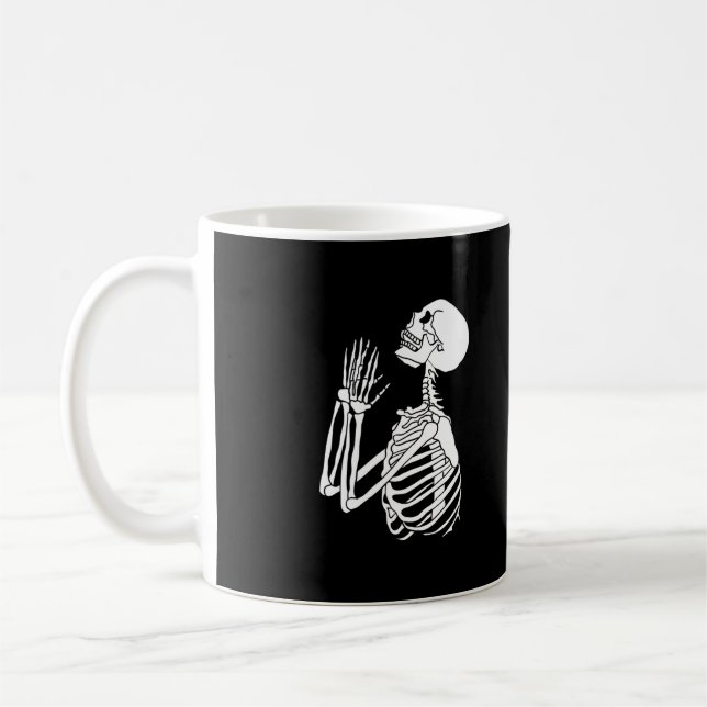 Caneca De Café Skeleton Pedindo Ajuda em um (Esquerda)