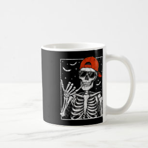 Caneca De Café Skeleton Rock Hand Halloween Figurume Legal Rock M