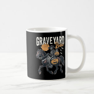 Caneca De Café Skeleton Rodeo Pumpkin Halloween, cowboy Ocidental