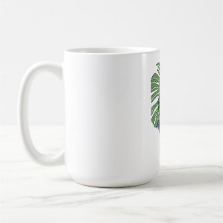 Caneca De Café Skeleton Rosa e Monstera