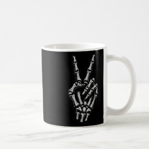 Caneca De Café Skeleton - Sinal de Paz 1