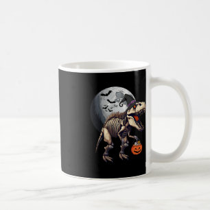 Caneca De Café Skeleton T Rex Dinossaur Diversão Halloween Boys