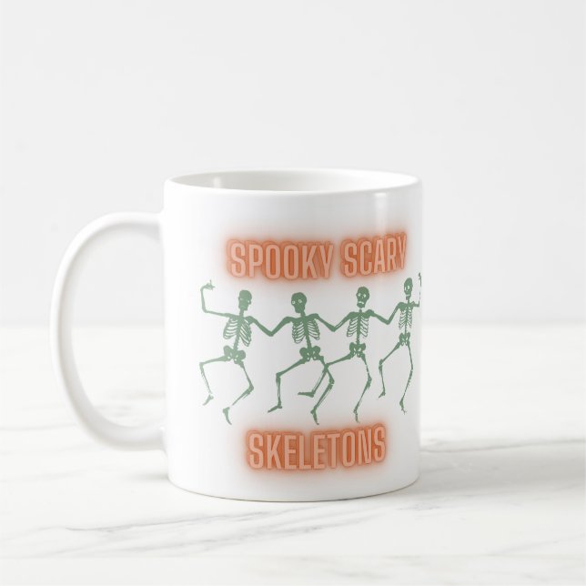 Caneca De Café Skeletons assustadores (Esquerda)