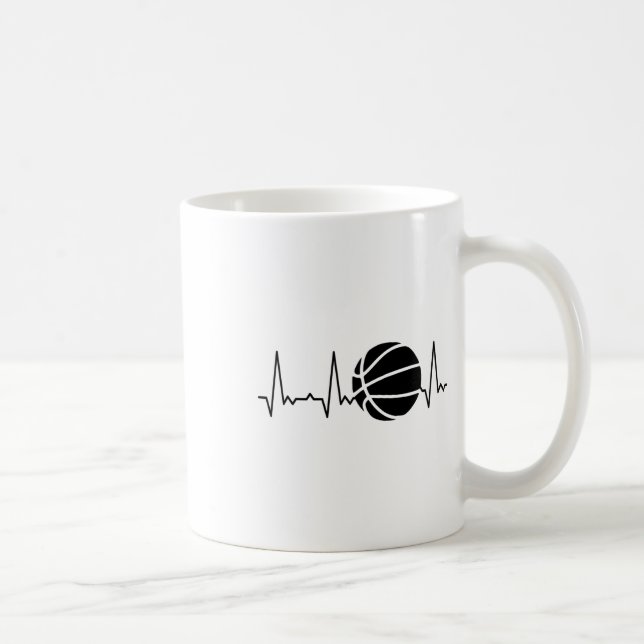 Caneca De Café Sketll de Pulso Cardíaco (Direita)