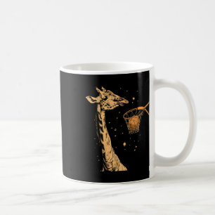 Caneca De Café Sketll Giraffe Slam Dunk - Trabalho de arte