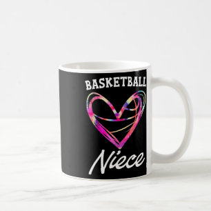 Caneca De Café Sketll Sobrinha Tie Dye Coração Engraçado Dia das