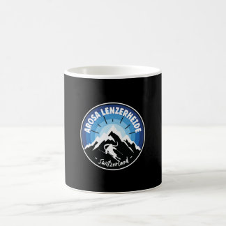 Caneca De Café Ski Arosa Lenzerheide Suiça Azul