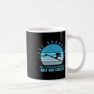Caneca De Café Ski Avô Skier Mountain Snow Esquiando Avô Sno