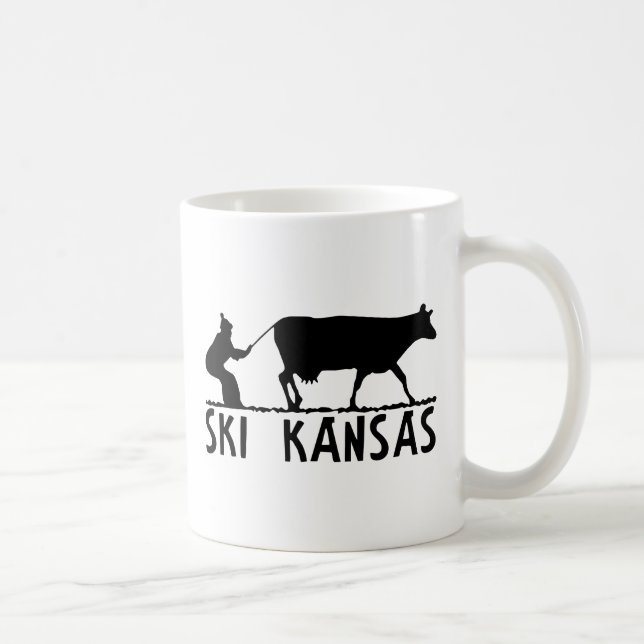 Caneca De Café Ski Kansas (Direita)