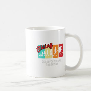 Caneca De Café Ski T Cerro Catedral Argentina Para Homens e Mulhe