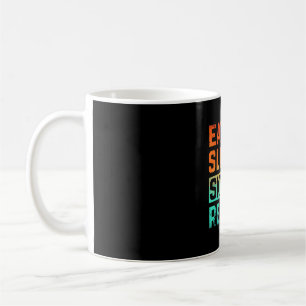 Caneca De Café Skiat Comer Sono Repetir Aquarela
