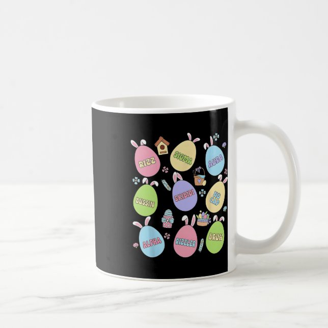 Caneca De Café Skibidi Páscoa Dia do Ovo Caça Engraçada Sem Boné  (Direita)