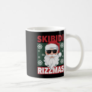 Caneca De Café Skibidi Rizzmas Engraçado Geração Alpha Gíria Nata