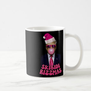 Caneca De Café Skibidi Rizzmas Natal Pink Trump Bubble Gum Ch