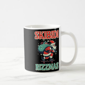 Caneca De Café Skibidi Rizzmas Papai Noel Natal Engraçado Meninos