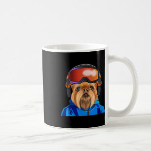 Caneca De Café Skier Bruxelles Griffon Snowboard Dog