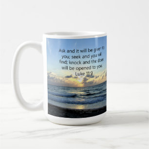 CANECA DE CAFÉ SKIES AZUIS LUKE 11:9 OCEANO PHOTO DESIGN