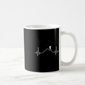 Caneca De Café Skiing Heartbeat Ski Gift For Skiers _2 