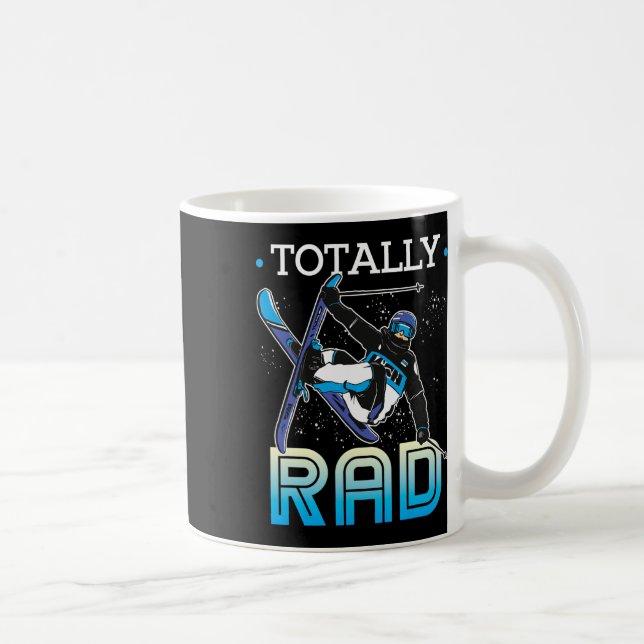 Caneca De Café Skiing Outfit Nordic Skier Ski Totally Rad  (Direita)