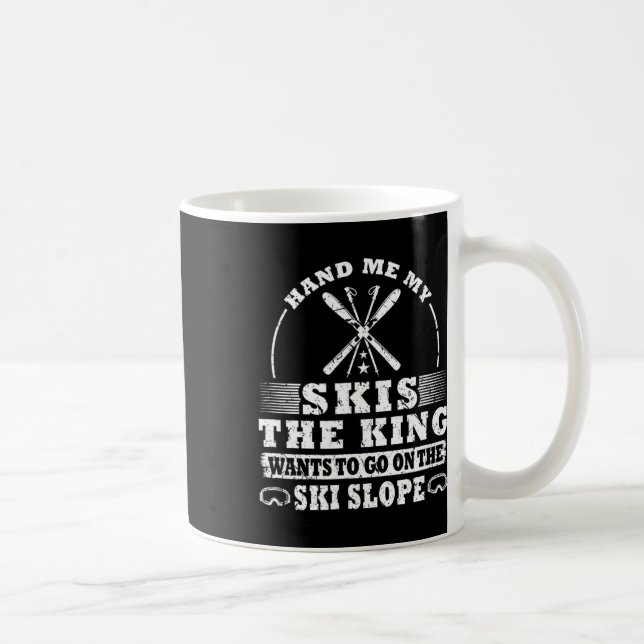 Caneca De Café Skiing Skier (Direita)