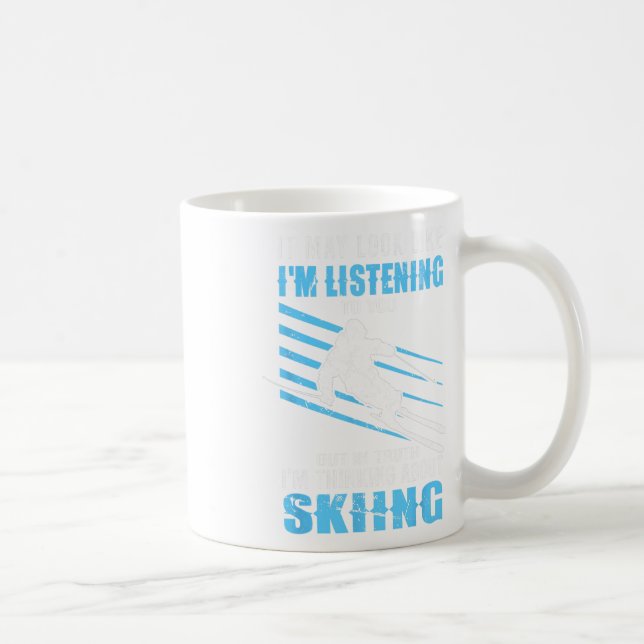 Caneca De Café Skiing Skiier - Ski Rider - Esqui (Direita)