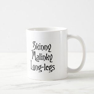 Caneca De Café Skinny Malinky Pernas longas, engraçadinho escocês