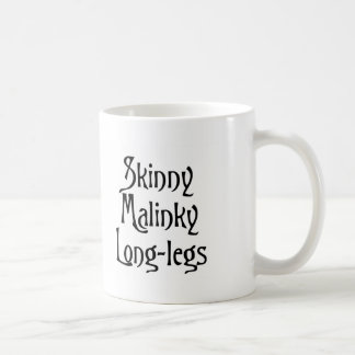 Caneca De Café Skinny Malinky Pernas longas, engraçadinho escocês