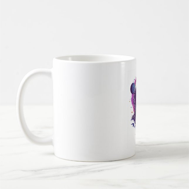 Caneca De Café Skull Astronaut Explorer (Esquerda)