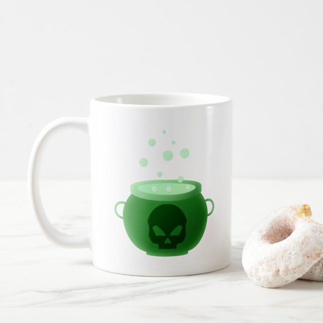 Caneca De Café Skull Cauldron (Com Donut)